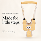 Yellow walking harness
